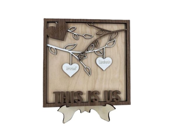 Gepersonaliseerd Valentijns bord