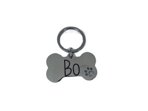 Honden penning met poot afdruk