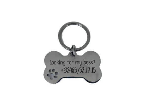 Honden penning met poot afdruk