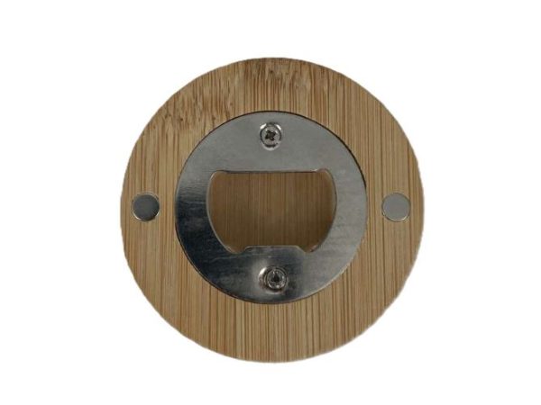 Houten magnetische flesopener