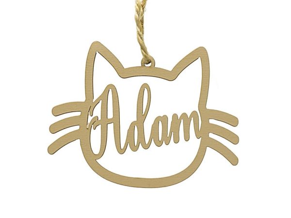 Houten hanger met naam.