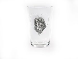 Glas met gegraveerde foto