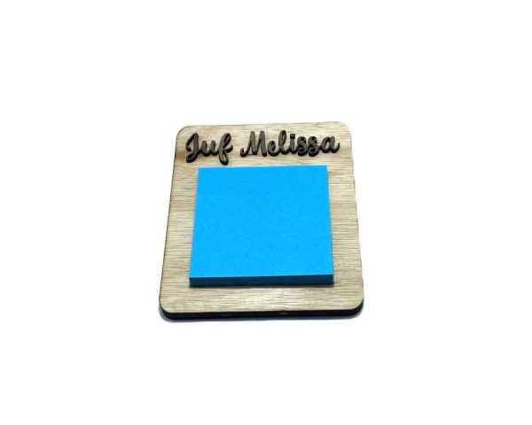Post-it houder met naam
