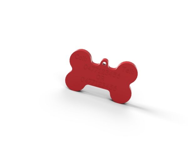 3D geprint hondenpenning