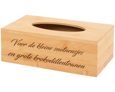 Gepersonaliseerde tissuebox