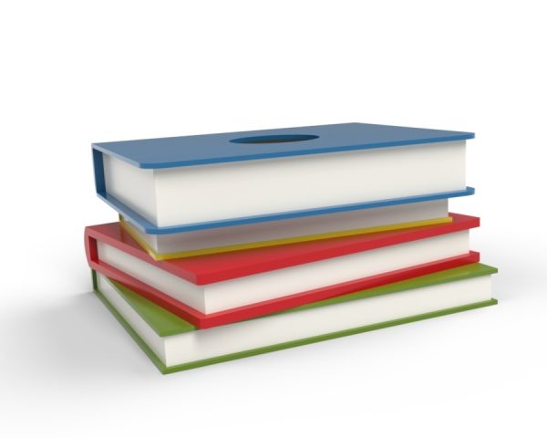 Boekenpotje met gepersonaliseerde tekst