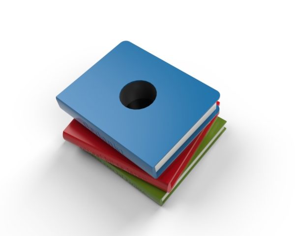 Boekenpotje met gepersonaliseerde tekst