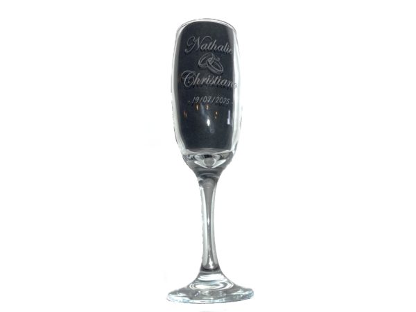 Gepersonaliseerd koffertje met champagneglazen