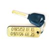 Houten gegraveerde sleutelhanger