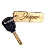 Houten gegraveerde sleutelhanger