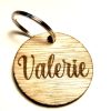 Houten gegraveerde sleutelhanger