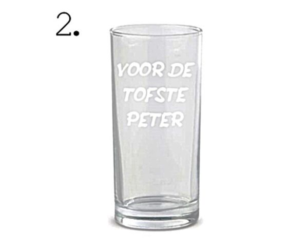 Gegraveerd longdrinkglas