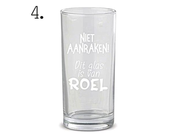 Gegraveerd longdrinkglas